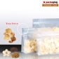 5 pcs Semi-transparent Plastic Fat Bottom Bag for Snacks Wide Bottom Ziplock Pouch